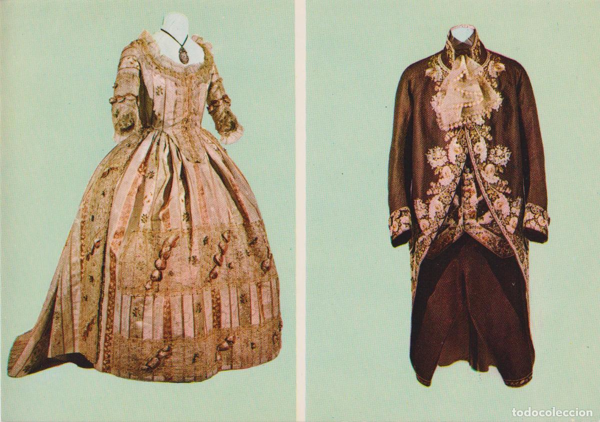 Postales: BARCELONA, MUSEU D'INDUMENT&Agrave;RIA, COL&middot;LECCI&Oacute; ROCAMORA,TRAJES (S.XVIII) &ndash; S/C