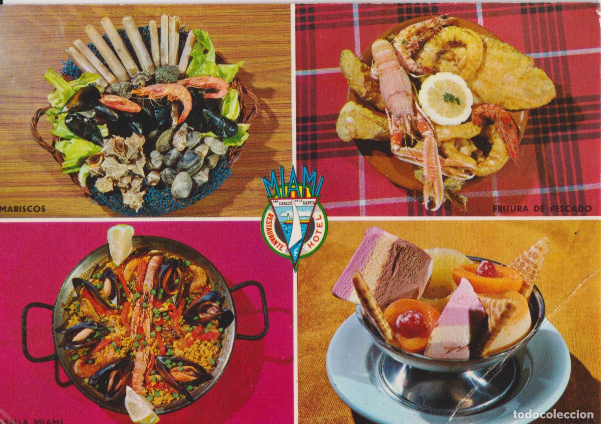Postales: SAN CARLOS DE LA RAPITA, HOSTAL RESTAURANTE MIAMI &ndash; FOTO COLOR RAYMOND N&ordm;24 &ndash; S/C