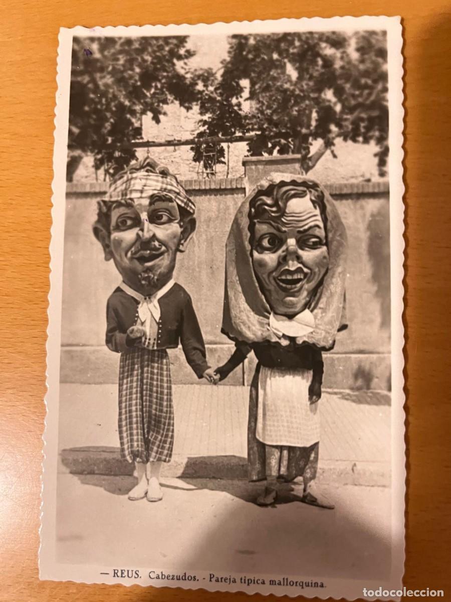 Postales: cabezudos pareja t&iacute;pica mallorquina Reus Tarragona