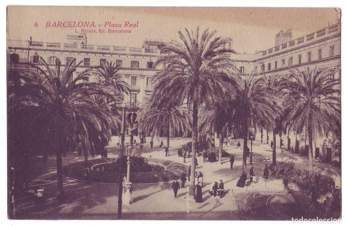 Postales: Barcelona: Plaza Real. L. Roisin Foto. No circulada (A&ntilde;os 20)