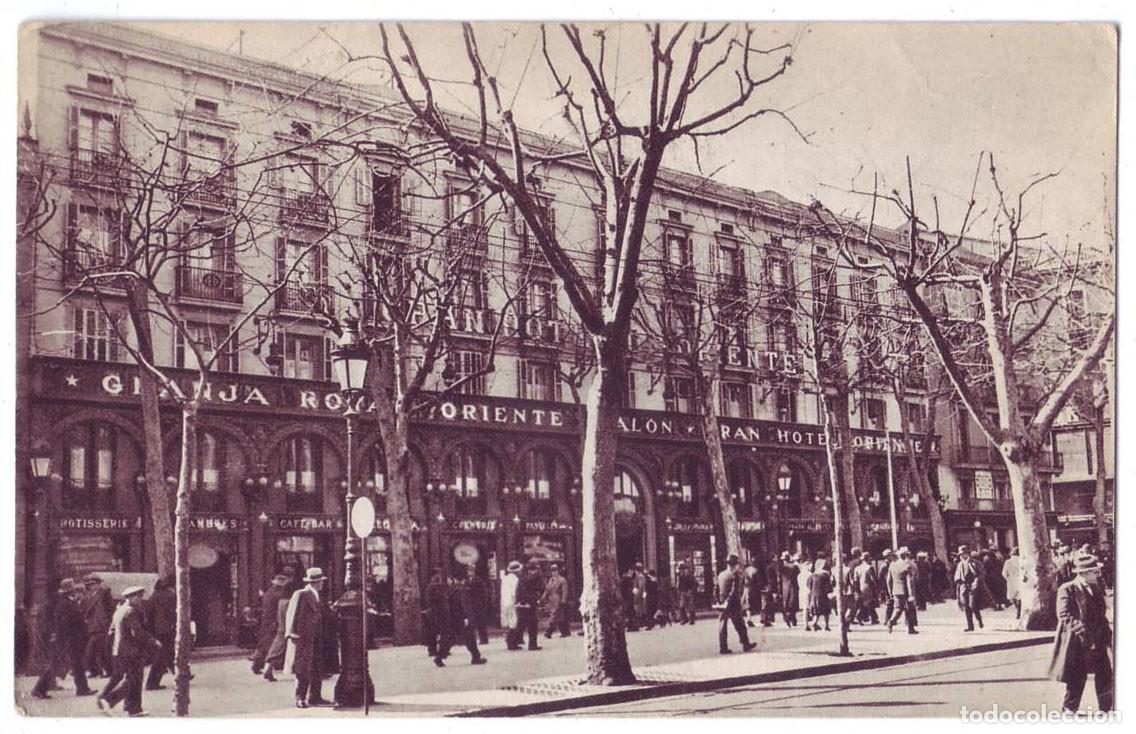 Postales: Barcelona: Hotel Oriente. Fachada. Fournier. No circulada (A&ntilde;os 30)