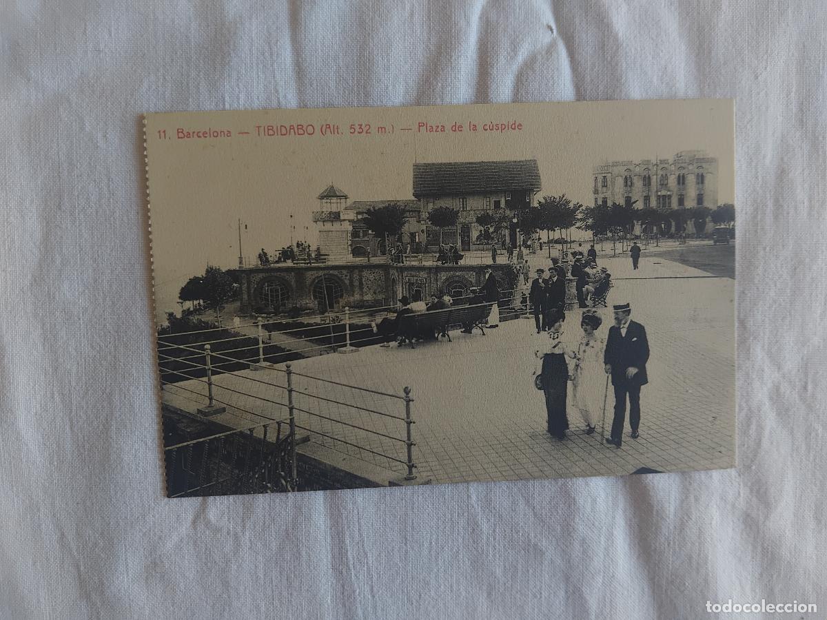 Postales: POSTAL 11. TIBIDABO (Alt. 532 m ).PLAZA DE LA CUSPIDE. L. ROISIN FOTOGRAFO..
