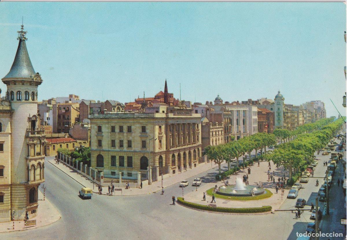 Postales: TARRAGONA, AVENIDA DEL GENERAL&Iacute;SIMO - FOTO COLOR RAYMOND N&ordm;19 - ESCRITA 1964