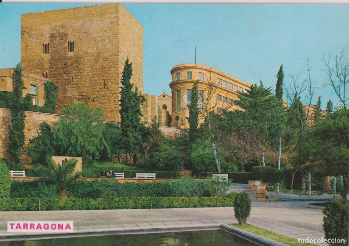 Postales: TARRAGONA, GLORIETA DE LOS CAIDOS Y PALACIO DE AUGUSTO - FOTO COLOR RAYMOND N&ordm;10 - S/C