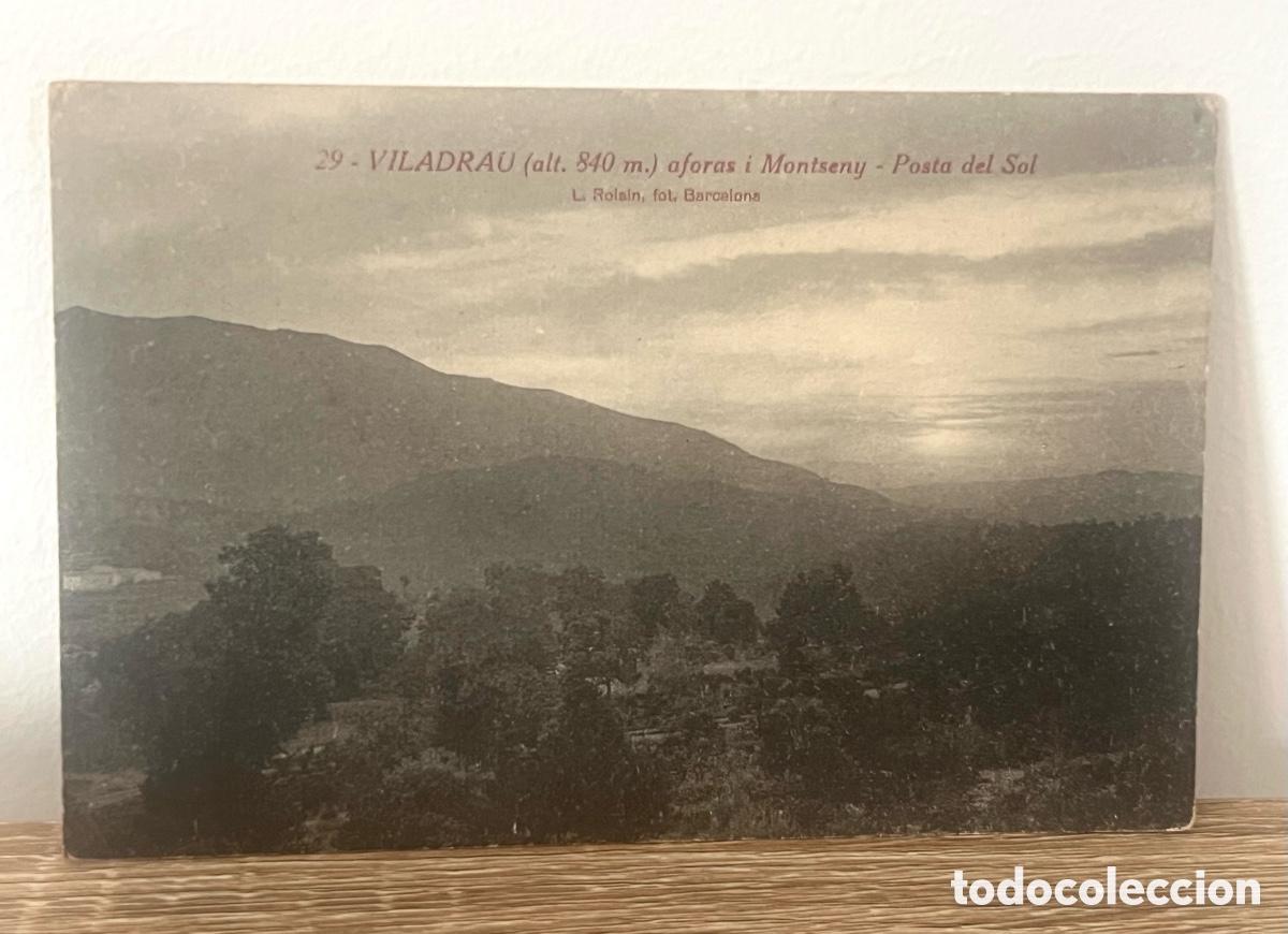 Postales: POSTAL: VILADRAU - AFORAS I MONTSENY - POSTA DEL SOL N&ordm;29 ROISIN