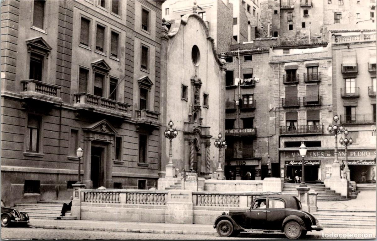Postales: L&eacute;rida - Plaza de San Francisco - Fotograf&iacute;a Calafell, T&aacute;rrega - n&ordm; 61 - 143x91mm - In&eacute;dita en Todoc