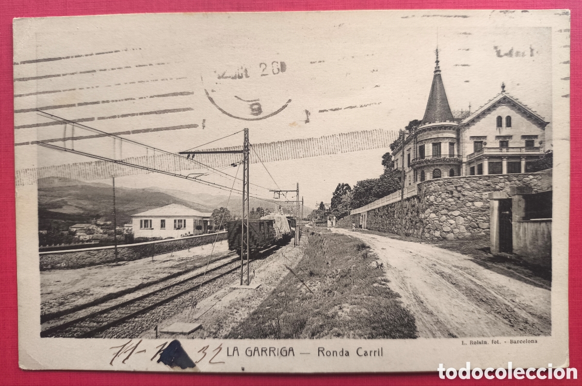 Postales: LA GARRIGA RONDA DEL CARRIL POSTAL FOTOTIPIA VALL&Egrave;S C. 1915