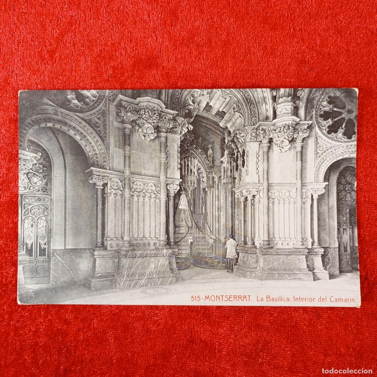 Postales: POSTAL - MONTSERRAT - LA BAS&Iacute;LICA - INTERIOR DEL CAMARIN - THOMAS - RAR&Iacute;SIMA / 1875