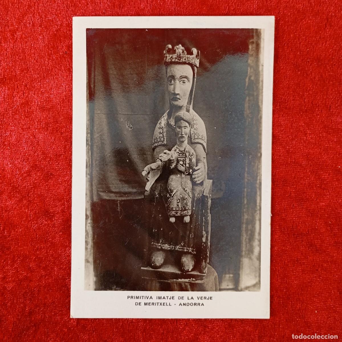 Postales: POSTAL - PRIMITIVA IMATJE DE LA VERJE DE MERITXELL - ANDORRA - ZERKOWITZ - RAR&Iacute;SIMA / 1953