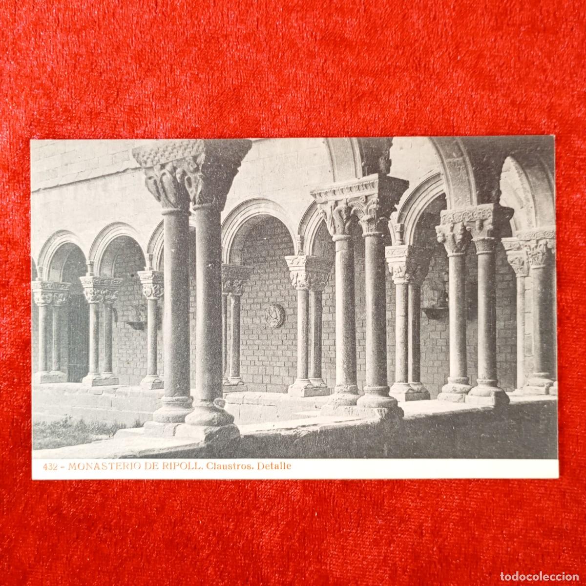 Postales: POSTAL - MONASTERIO DE RIPOLL - CLAUSTROS - DETALLE - 432 - RAR&Iacute;SIMA / 1955