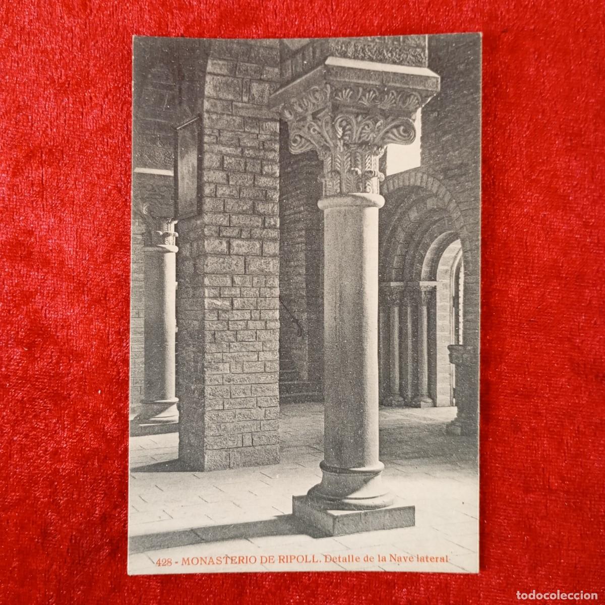 Postales: POSTAL - MONASTERIO DE RIPOLL - DETALLE DE LA NAVE LATERAL - 428 - THOMAS - RAR&Iacute;SIMA / 1986
