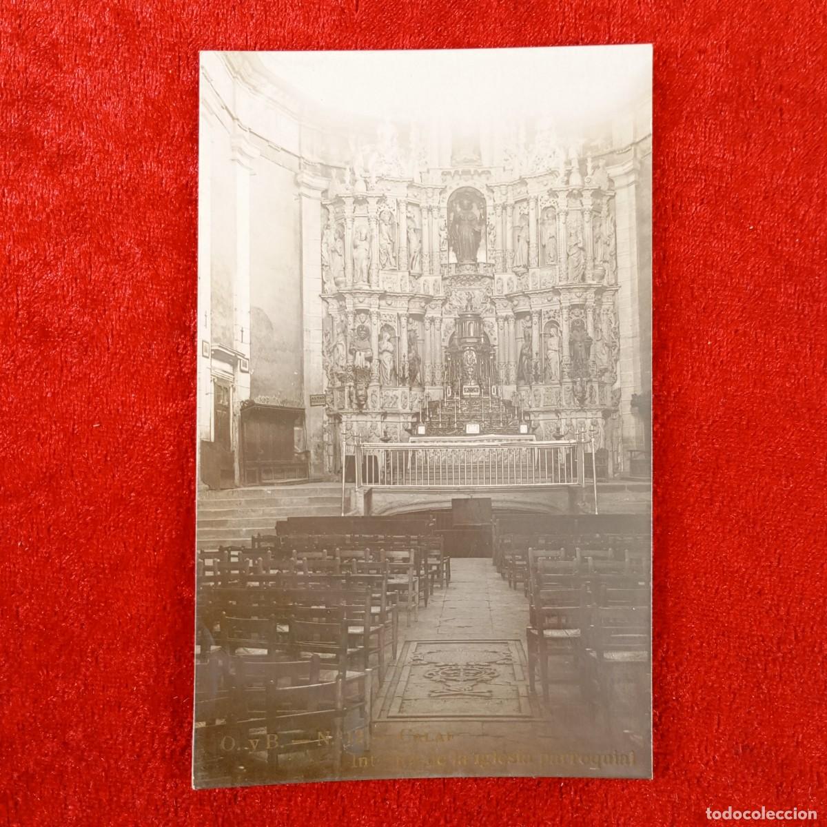 Postales: POSTAL - CALAF - INTERIOR DE LA IGLESIA PARROQUIAL - ALTAR MAYOR - O. Y B. N&ordm; 12 - RAR&Iacute;SIMA / 2031