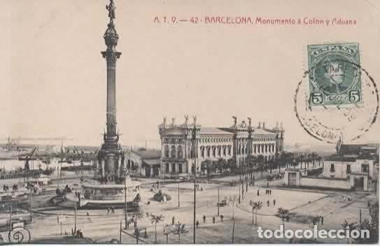 Postales: BARCELONA ESCRITA MONUMENTO A COLON