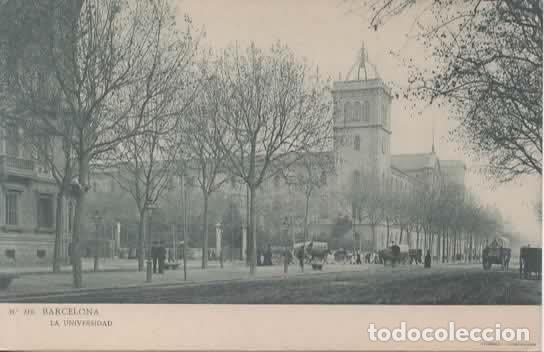 Postales: BARCELONA DORSO SIN DIVIDIR UNIVERSIDAD
