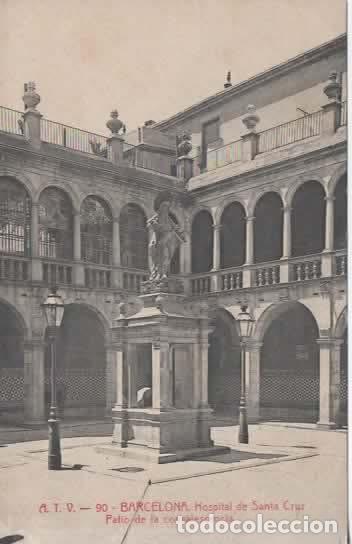 Postales: BARCELONA SIN ESCRIBIR HOSPITAL SANTA CRUZ