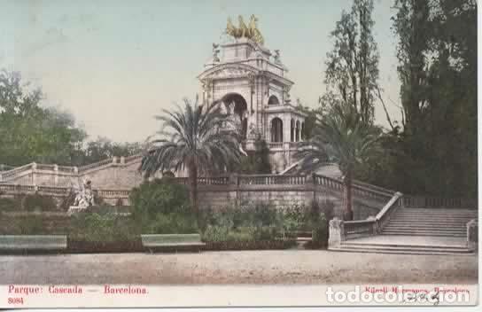 Postales: BARCELONA DORSO SIN DIVIDIR PARQUE CASCADA