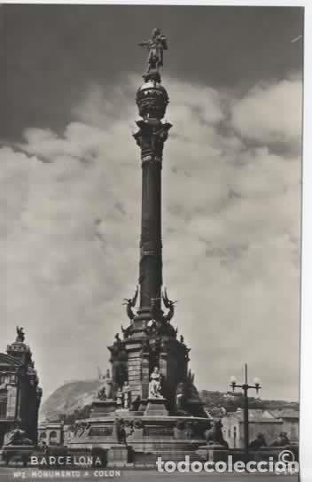 Postales: BARCELONA SIN ESCRIBIR MONUMENTO A COLON