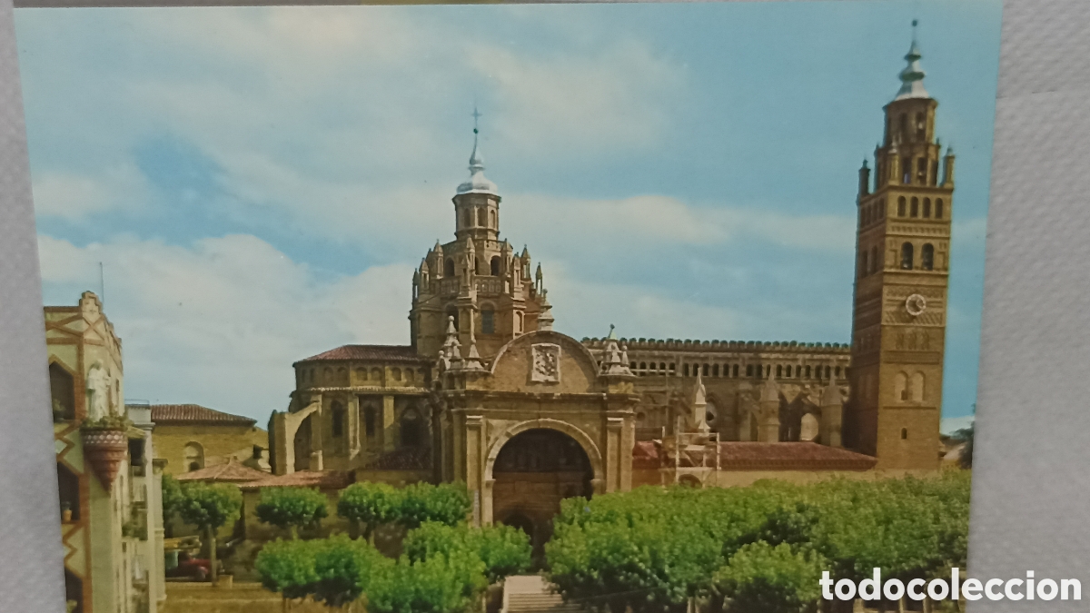 Postales: Ciudad mud&eacute;jar. fachada de catedral