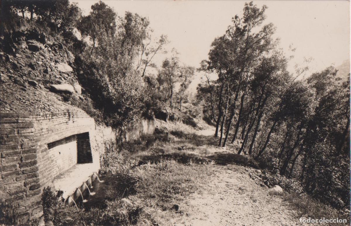 Postales: SANT ESTEVE DE PALATORDERA (BARCELONA) FONT DELS CINC RAIGS &ndash; E.M. - CIRCULADA 1958
