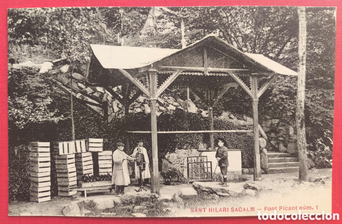 Postales: SANT HILARI SACALM FONT PICANT # 1 POSTAL ANIMADA FOTOTIPIA C. 1910