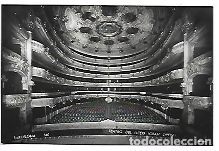 Postales: TEATRO DEL LICEO (GRAN OPERA).- PRIMERO DESAPARECIDO TRAS EL INCENDIO