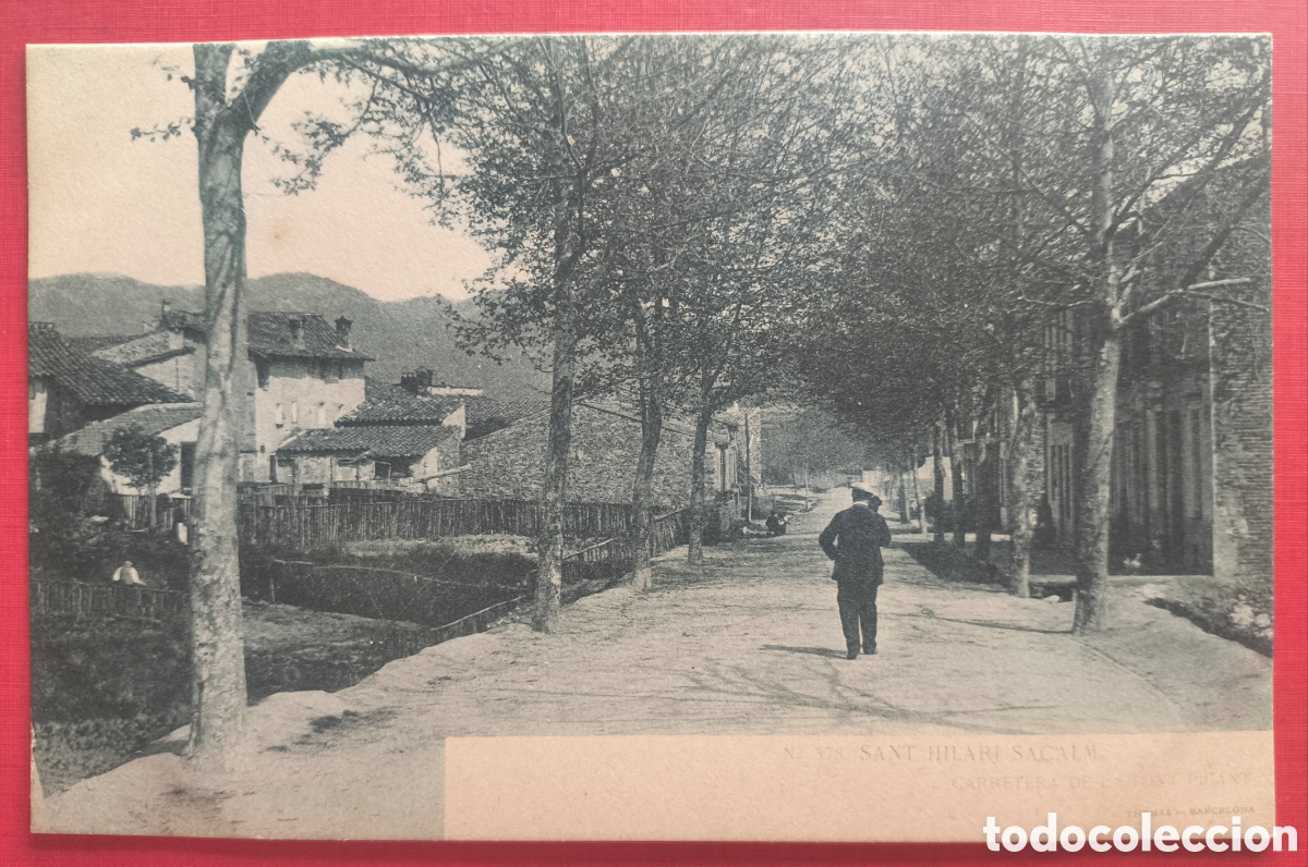 Postales: SANT HILARI DE SACALM CTRA. FONT PICANT POSTAL FOTOTIPIA LUIS BARTRINA C. 1915