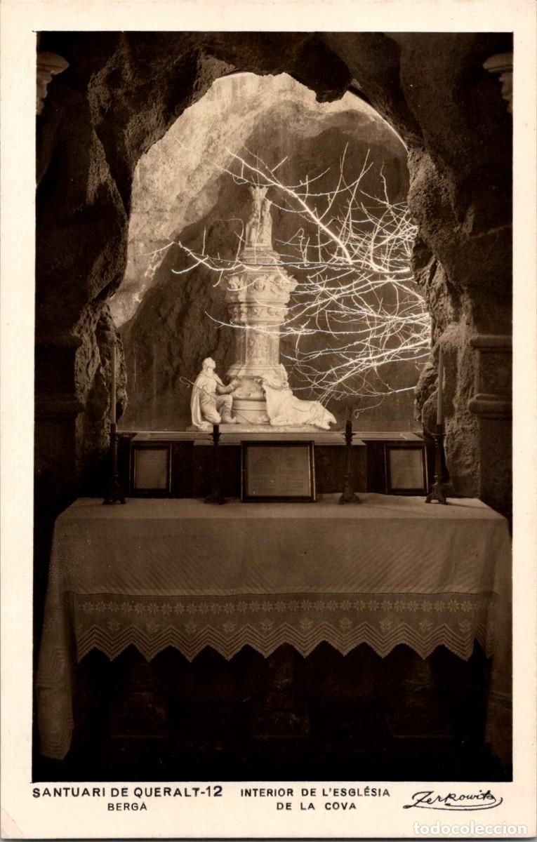 Postales: Berga - Santuari de Queralt - Interior de l'Esgl&eacute;sia de la Cova - Zerkowitz 12 - 140x90mm