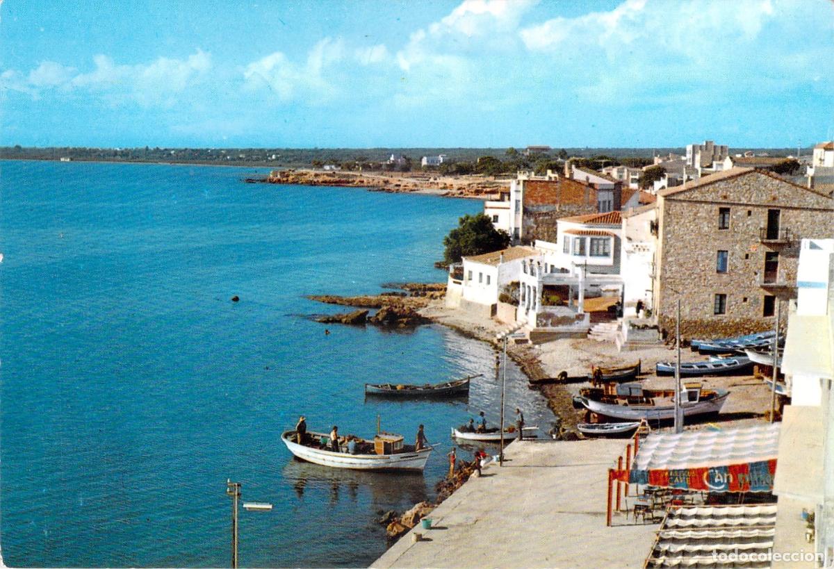 Postales: Postal de la Avenida Mar&iacute;tima y playas en L'Ampolla, Tarragona