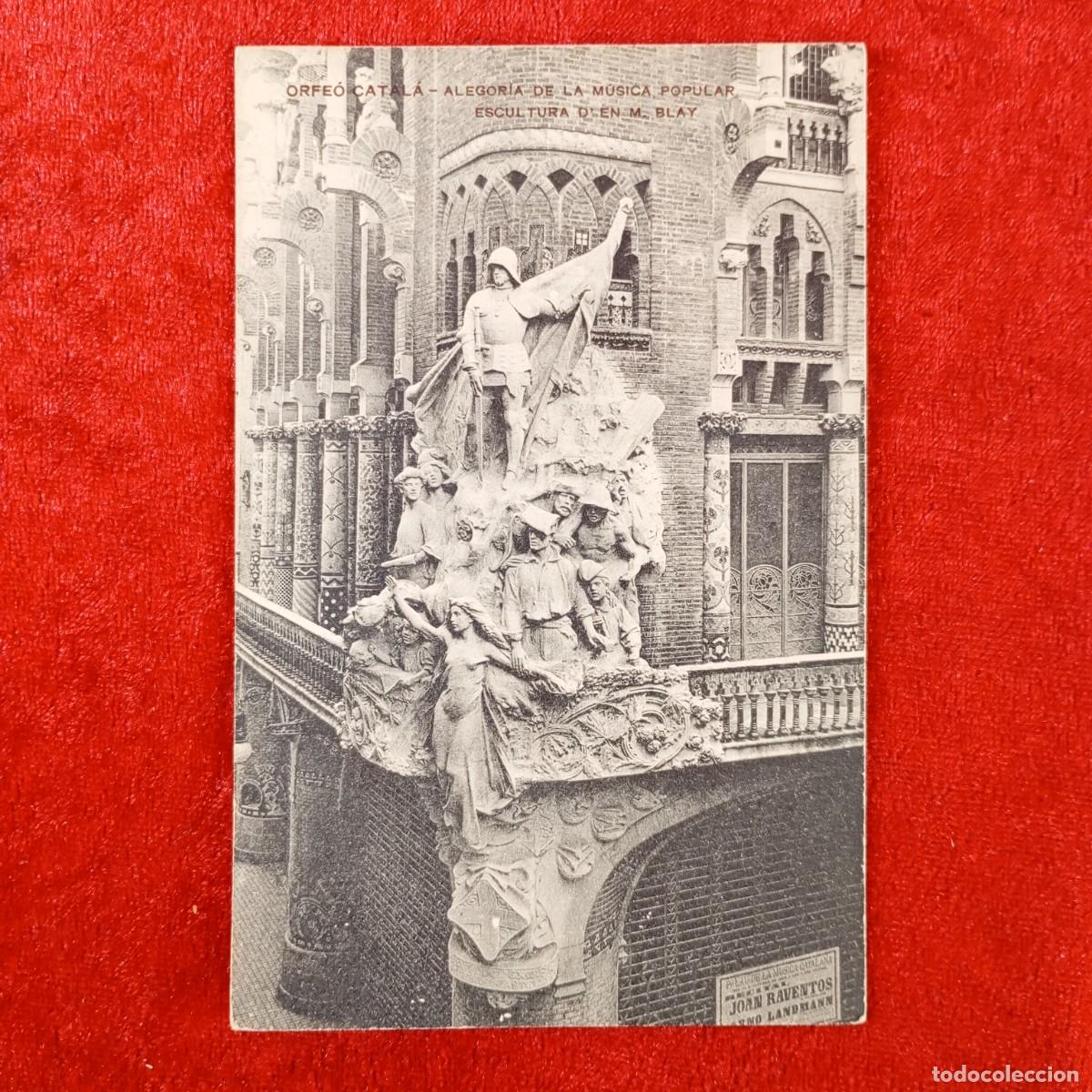 Postales: POSTAL - ORFE&Oacute; CATAL&Aacute; - ALEGORIA DE LA M&Uacute;SICA POPULAR - MIQUEL BLAY - RAR&Iacute;SIMA / 2066