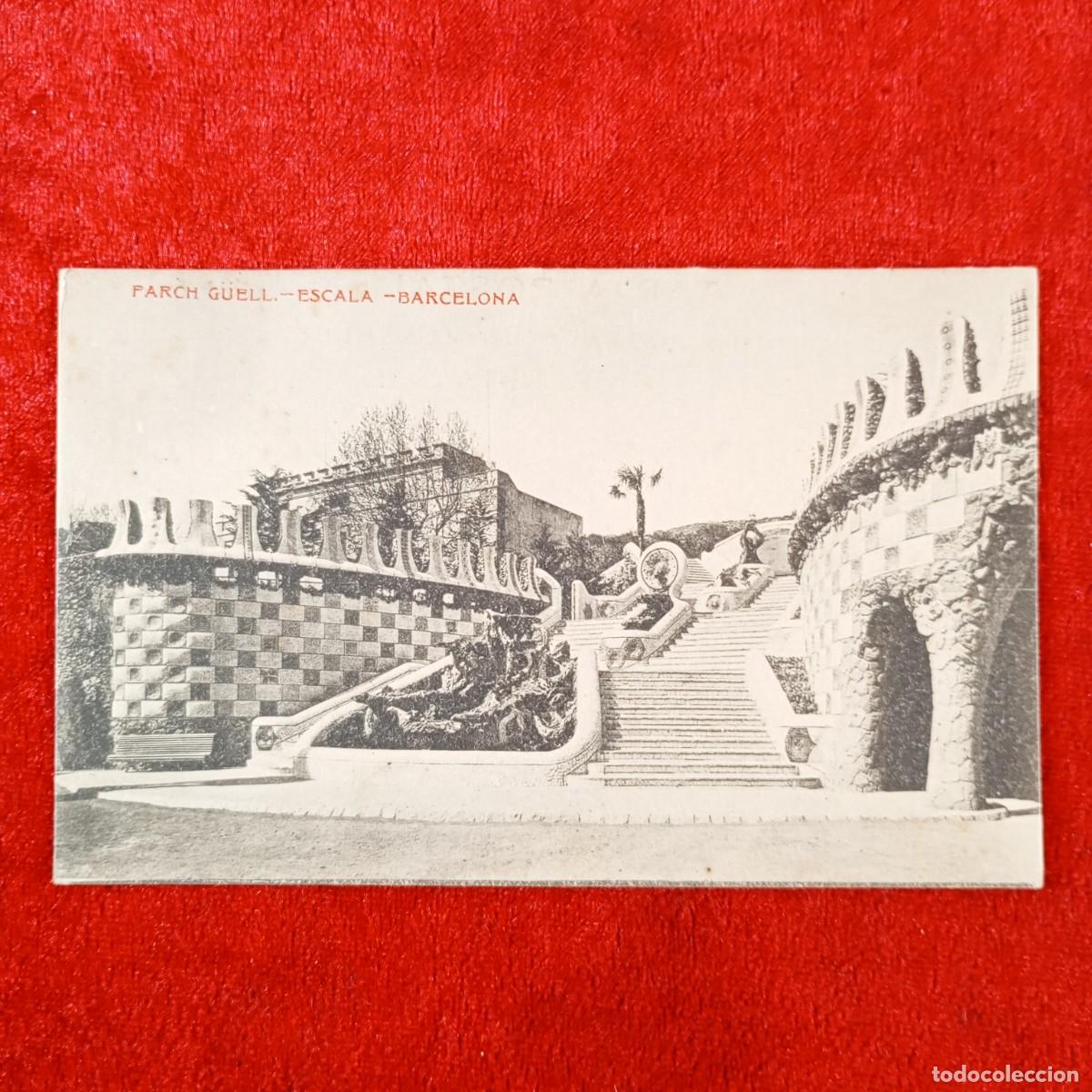 Postales: POSTAL - PARCH G&Uuml;ELL - ESCALA - ANTONIO GAUD&Iacute; - BARCELONA - VIOLA EDITEUR - RAR&Iacute;SIMA / 2122
