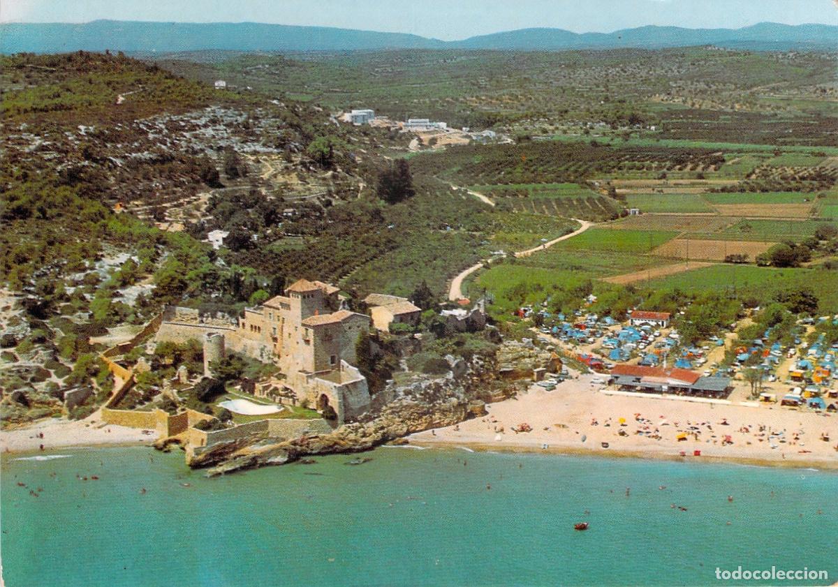 Postales: Postal de Tarragona Castillo de Tamarit y Camping