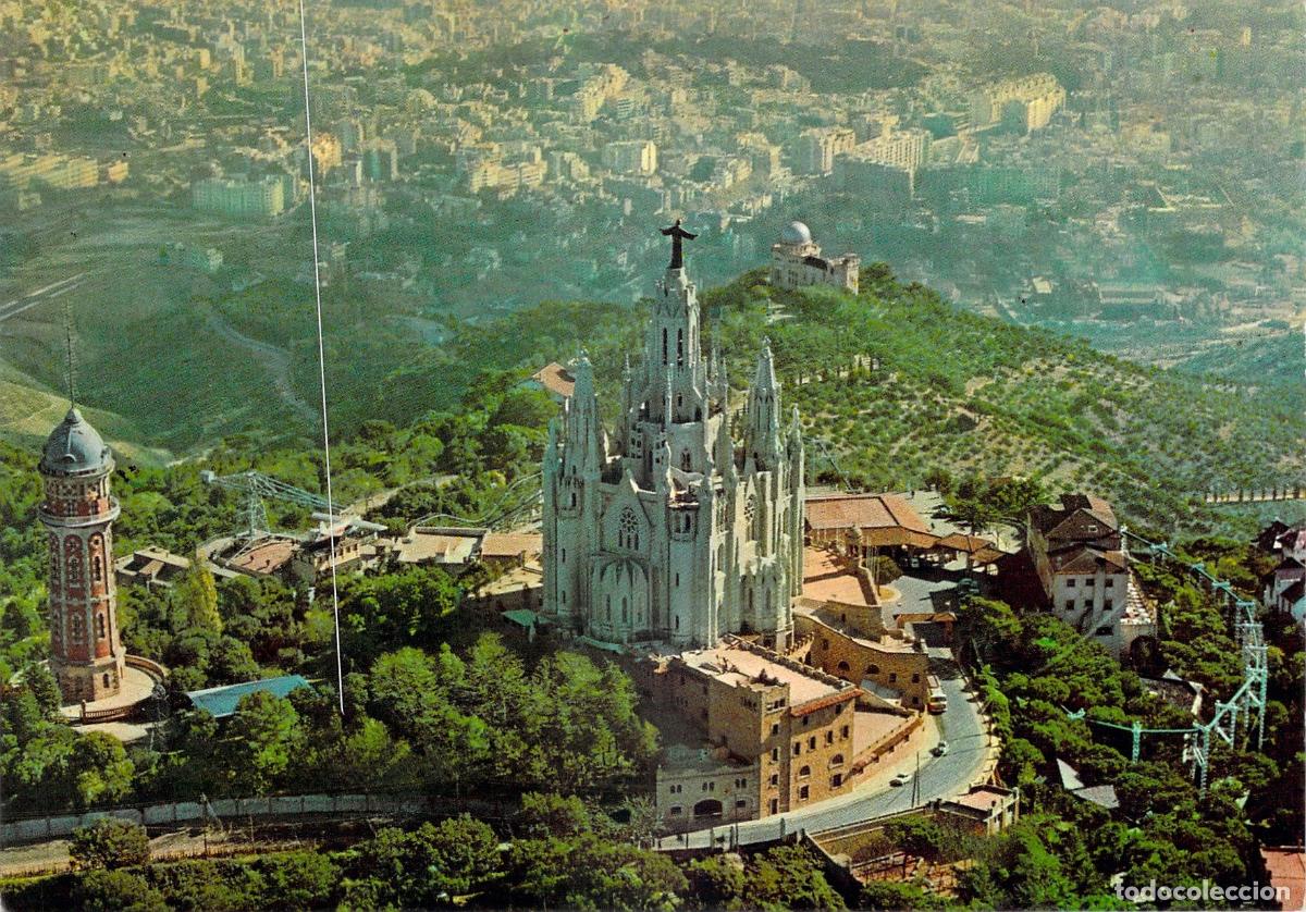 Postales: Postal de la Bas&iacute;lica del Sagrado Coraz&oacute;n en Barcelona