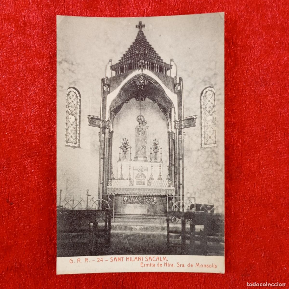 Postales: POSTAL - SANT HILARI SACALM - ERMITA DE NTRA. SRA. DE MONSOLIS - G.R.R. - 24 - RAR&Iacute;SIMA / 2177