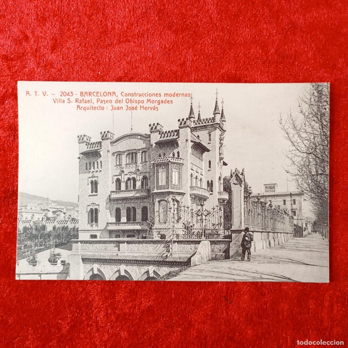 Postales: POSTAL - BARCELONA - CONSTRUCCIONES MODERNAS - JUAN JOS&Eacute; HERV&Aacute;S - A.T.V. 2043 - RAR&Iacute;SIMA / 2188