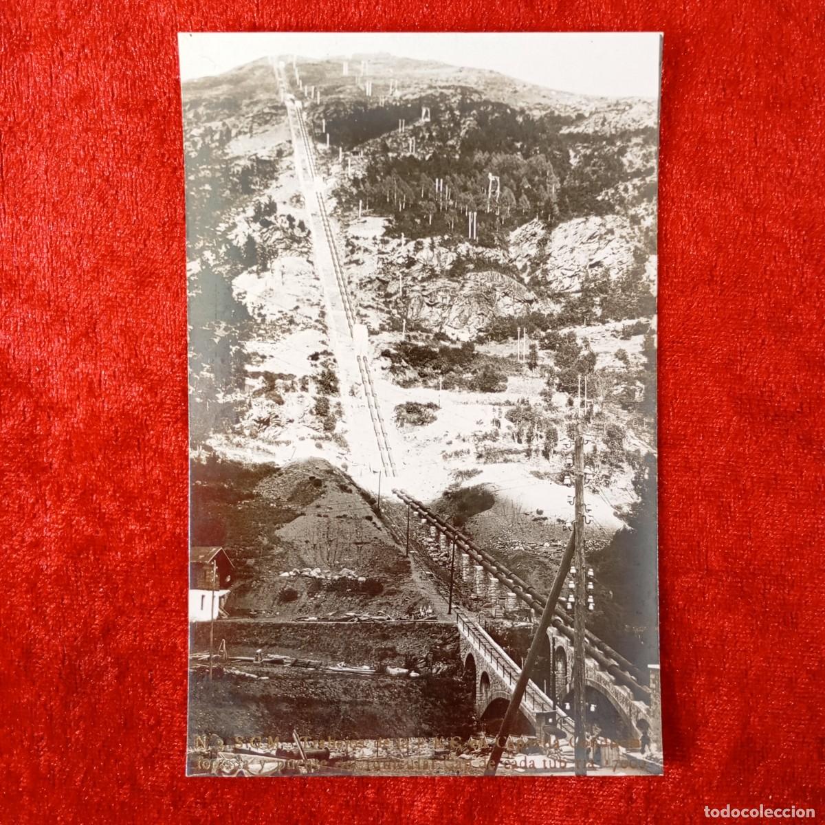 Postales: POSTAL - TRABAJOS DE LA EEC EN CAPDELLA - CONDUCATA FORZADA Y PUENTE DEL FUNICULAR - 3 S G M / 2259