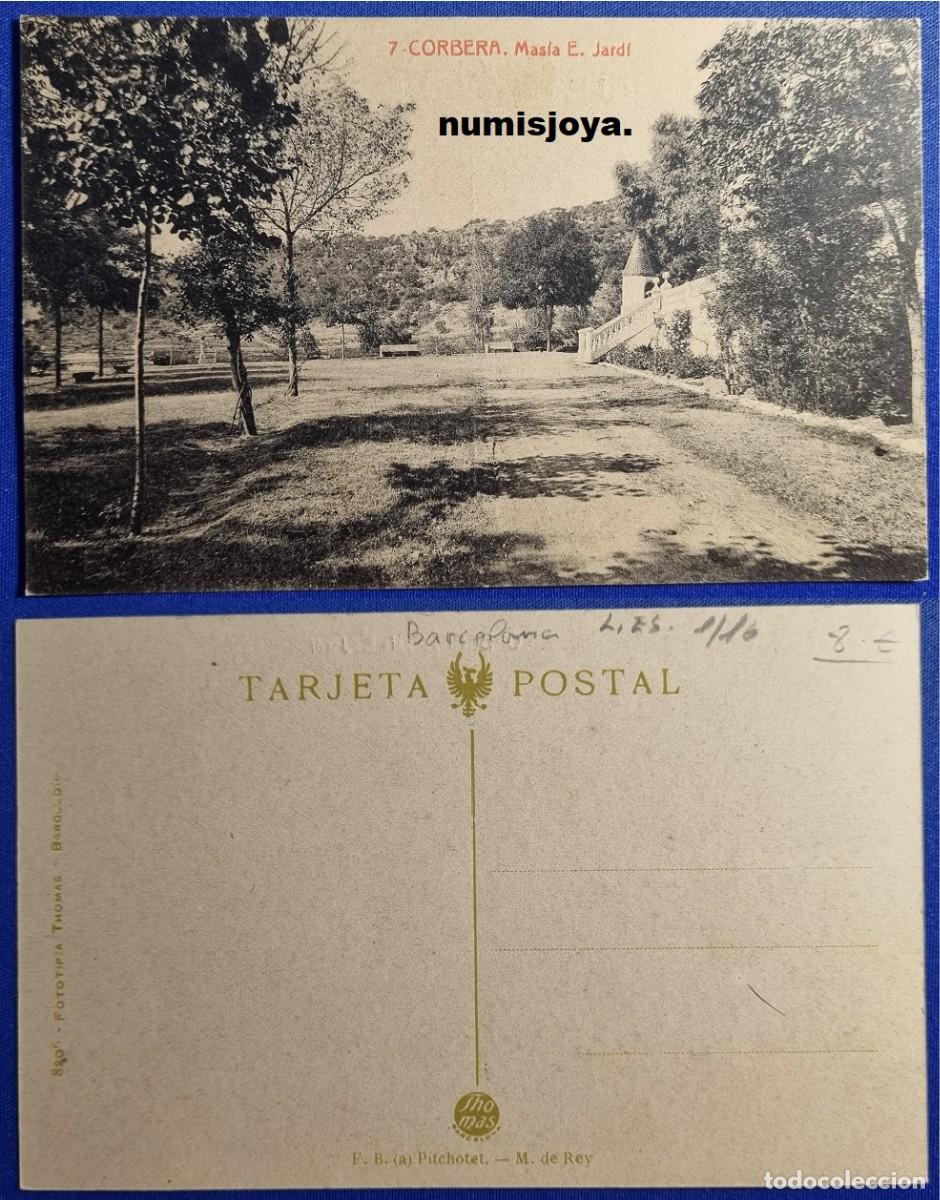 Postales: Postal CORBERA (Espa&ntilde;a) a&ntilde;o 1910. MASIA E. JARDI. Fot. THOMAS.