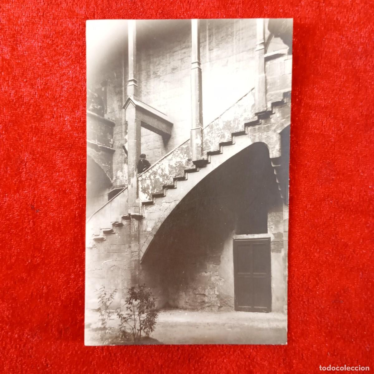 Postales: POSTAL - HOSPITAL DE SANTA MARIA LLEIDA - UN DETALL DE L'ESCALA PRINCIPAL - FARR&Aacute;N - RAR&Iacute;SIMA / 2352