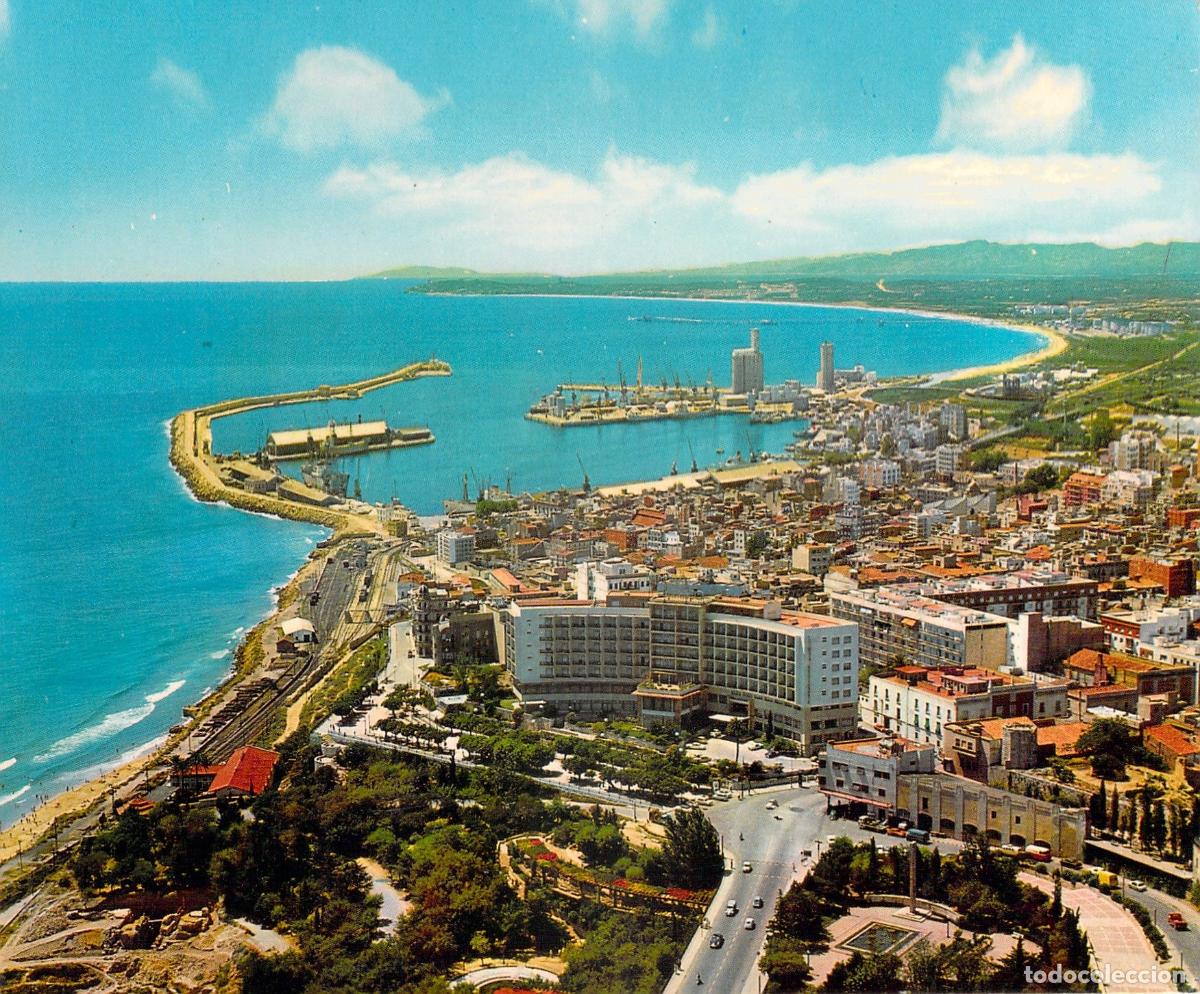 Postales: Postal de vista a&eacute;rea de Tarragona, Espa&ntilde;a