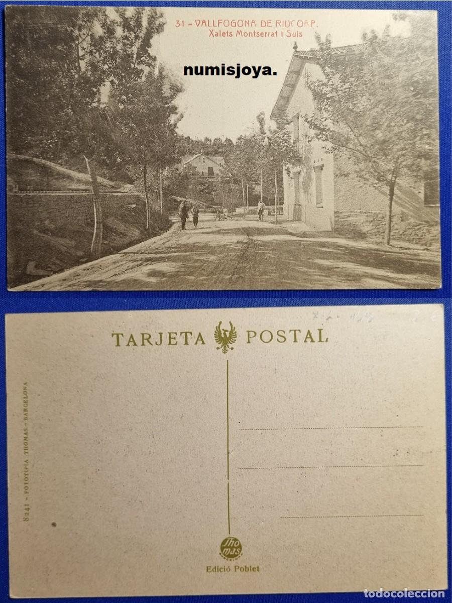 Postales: Postal VALLFOGONA de RIUCORP (Espa&ntilde;a) a&ntilde;o 1910. Xelets Montserrat i Suis. Fot. THOMAS.