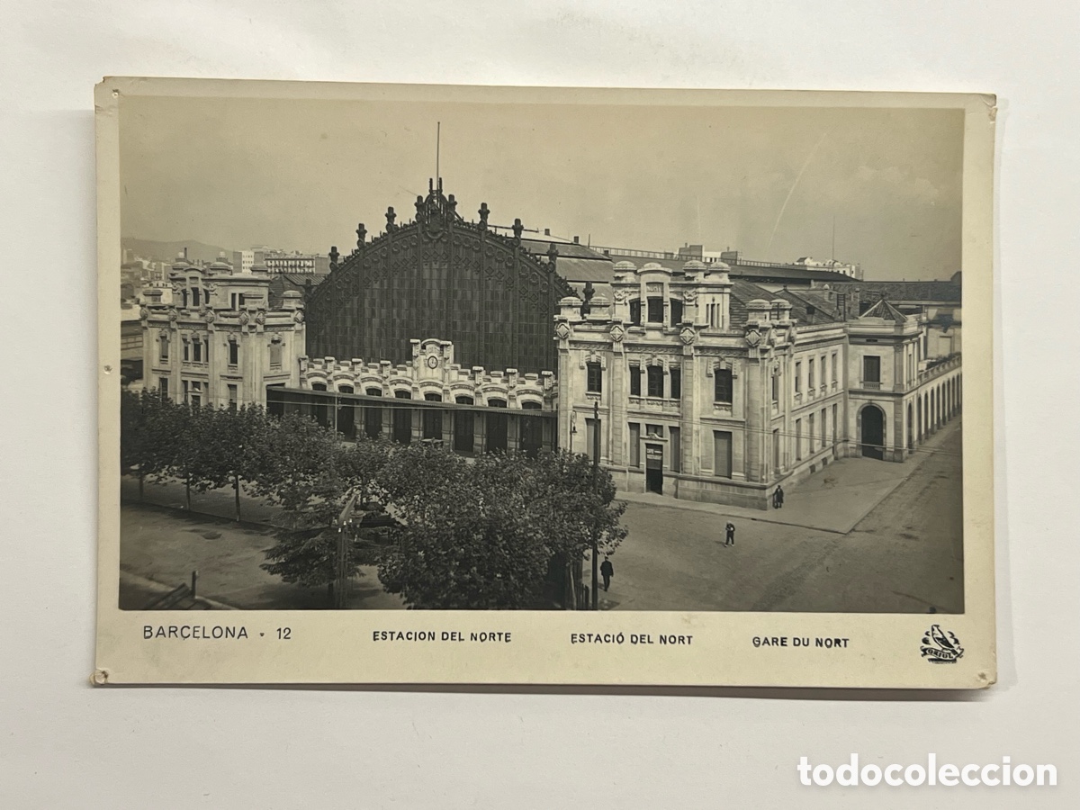 Postales: BARCELONA Postal No.12, Estaci&oacute;n del Norte.. Edic ORIOL (h.1930?) S/C