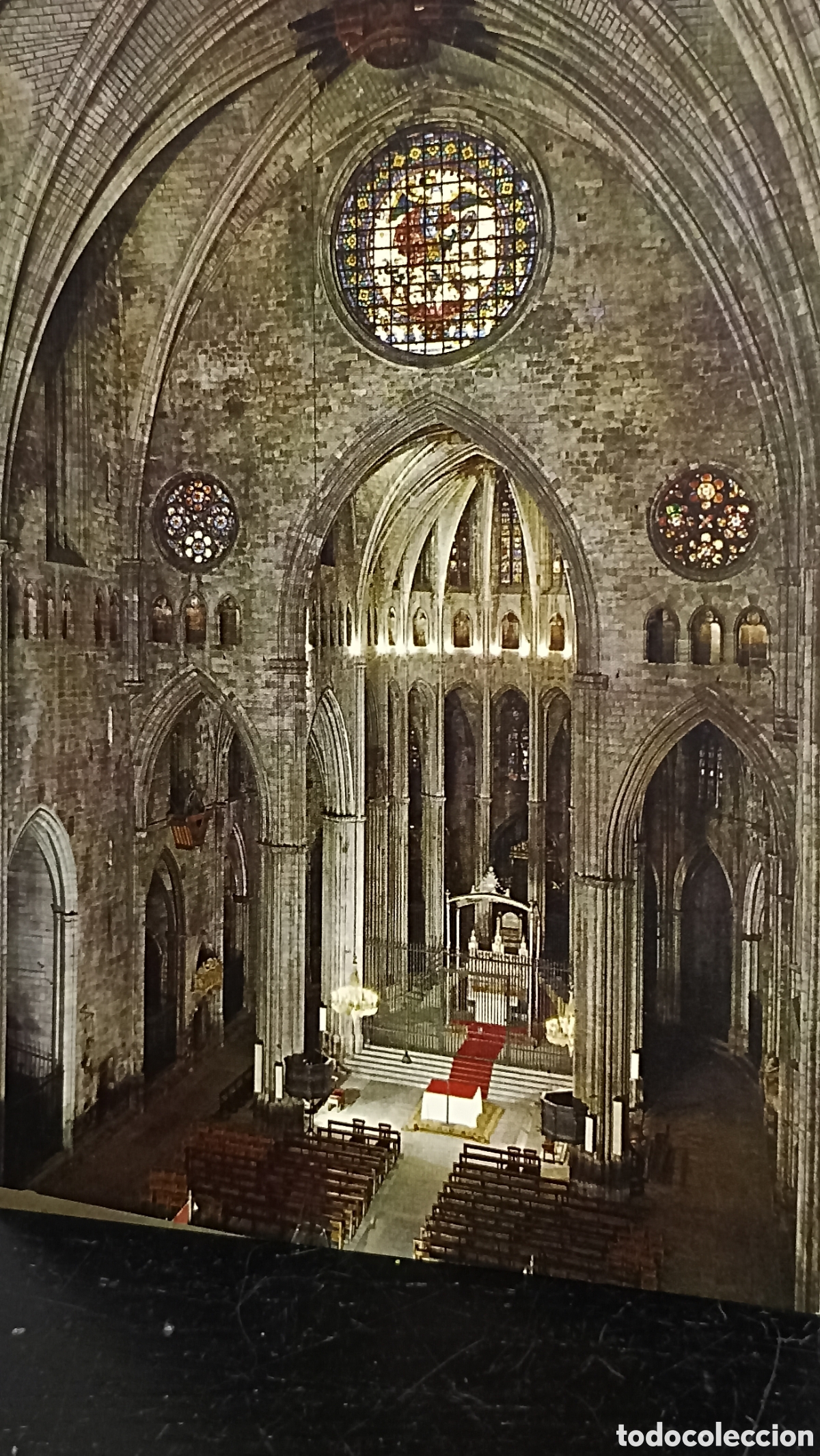 Postales: MINT!!! Girona interior de la catedral postales escudo del oro