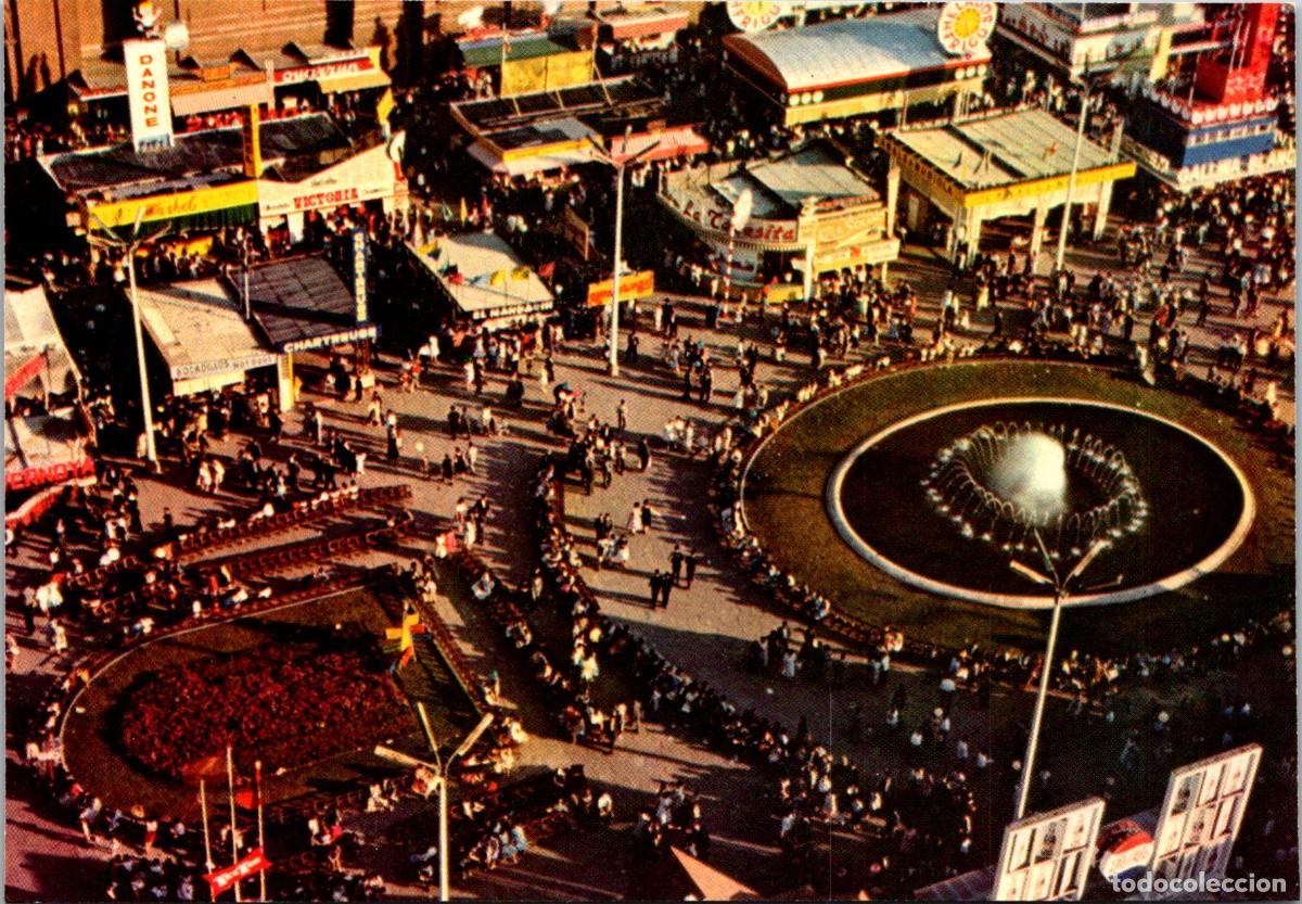 Postales: Barcelona-Feria Internacional de Muestras-Vista parcial Plaza del Universo - Mollfullefa 20