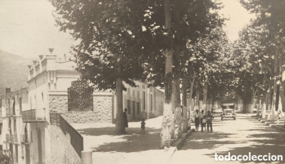 Postales: CALDES DE MONTBUI PASSEIG REMEI POSTAL FOTOGR&Aacute;FICA C. 1925