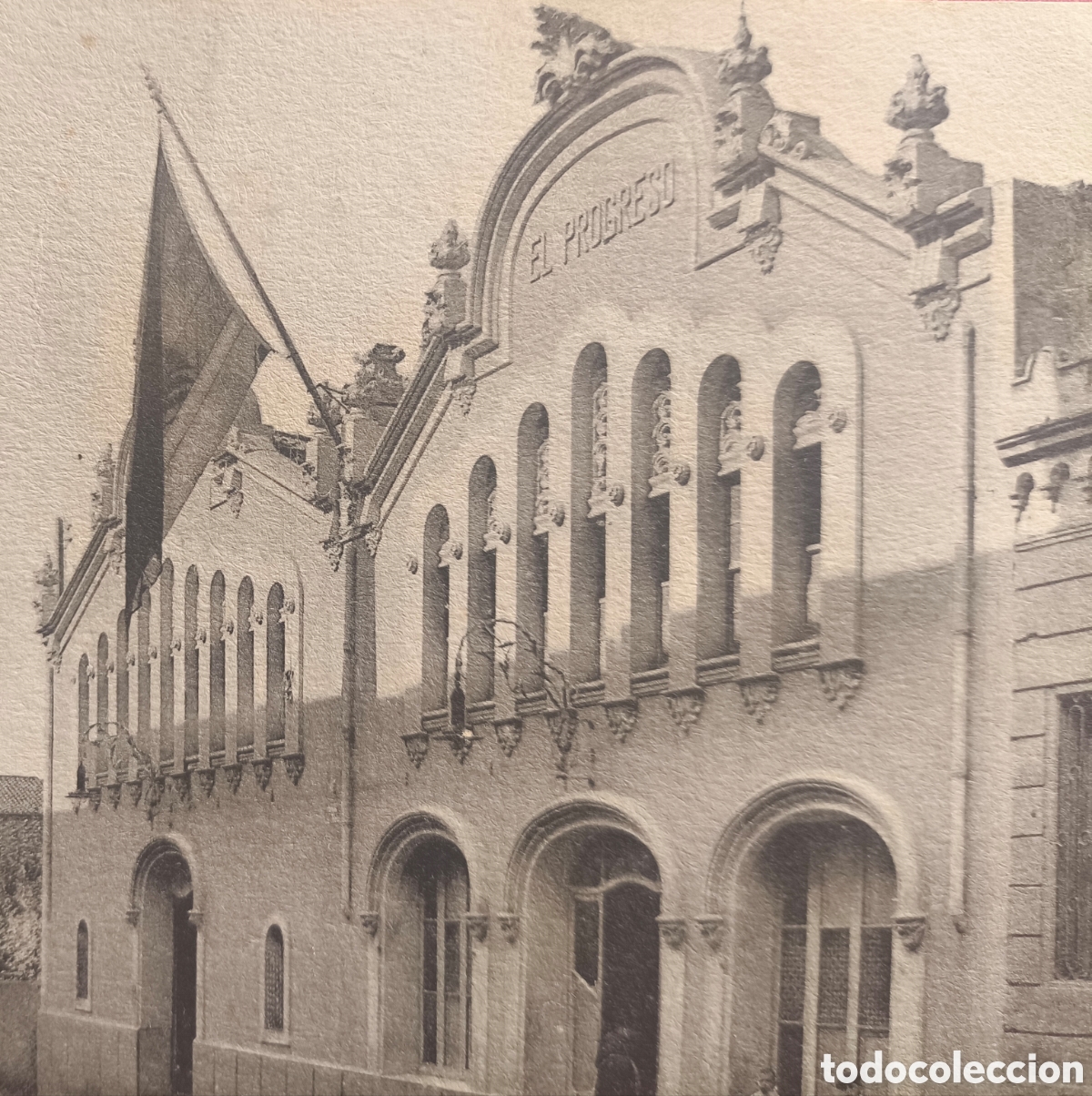 Postales: MARTORELL CENTRE CULTURAL EL PROGR&Eacute;S CARRER MUR POSTAL FOTOTIPIA LLOBREGAT C. 1915