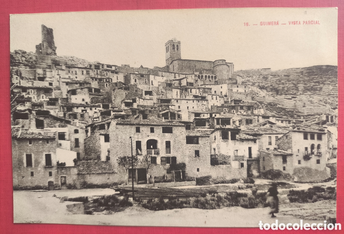 Postales: GUIMER&Agrave; VISTA PARCIAL POSTAL FOTOTIPIA URGELL LLEIDA C. 1930
