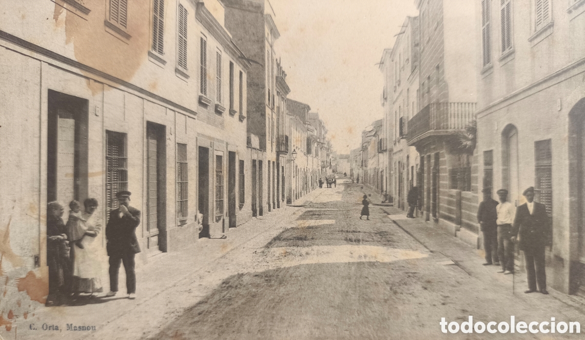 Postales: MASNOU CARRER QUINTANA POSTAL ANIMADA GIRONA C. 1920