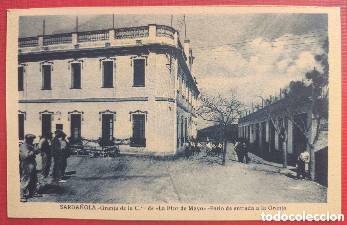 Postales: CERDANYOLA GRANJA LA FLOR DE MAYO POSTAL FOTOTIPIA ANIMADA C. 1930