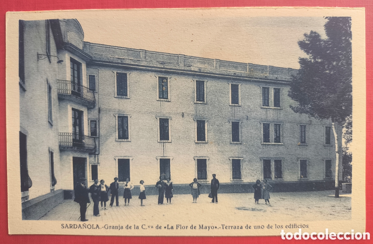Postales: CERDANYOLA GRANJA LA FLOR DE MAYO POSTAL FOTOTIPIA ANIMADA C. 1930
