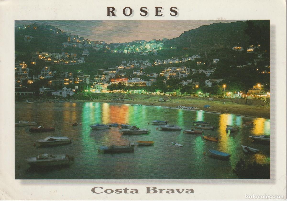 Postales: ROSES. COSTA BRAVA. CANYELLES PETITES ... 1 ESQUINA CON LIGERO DOBLEZ