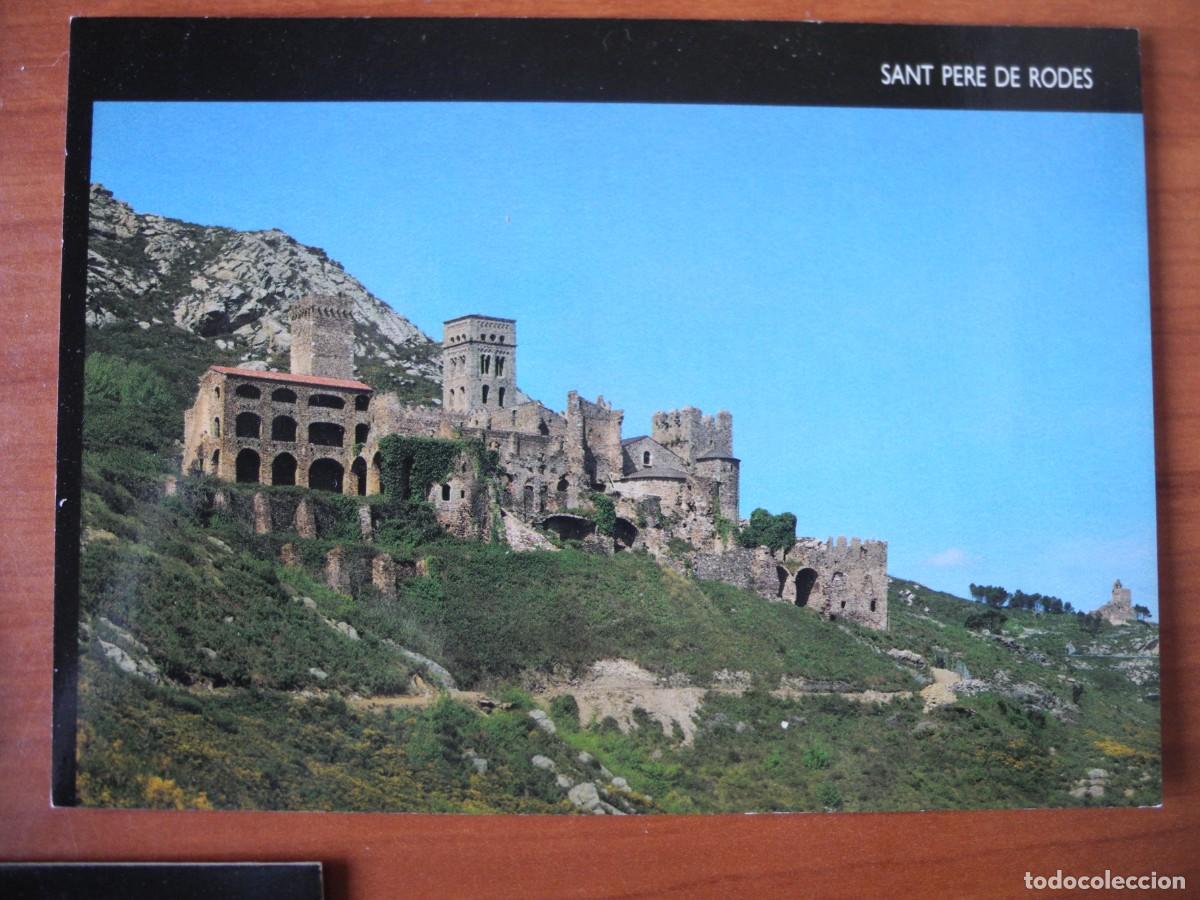 Postales: Monasterio de Sant Pere de Rodes. Vista des de Levante. n. 1 Escrita